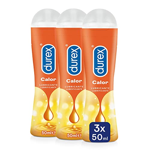 Durex Gel Lubricante Íntimo Efecto Calor, pack 3 x 50 ml