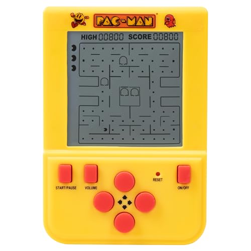 Pac-Man Mini Arcade Keychain – Handheld LCD Game with Classic PAC-Man Gameplay & Sounds, Retro Portable Gaming Toy, Official Collectible by Fizz...