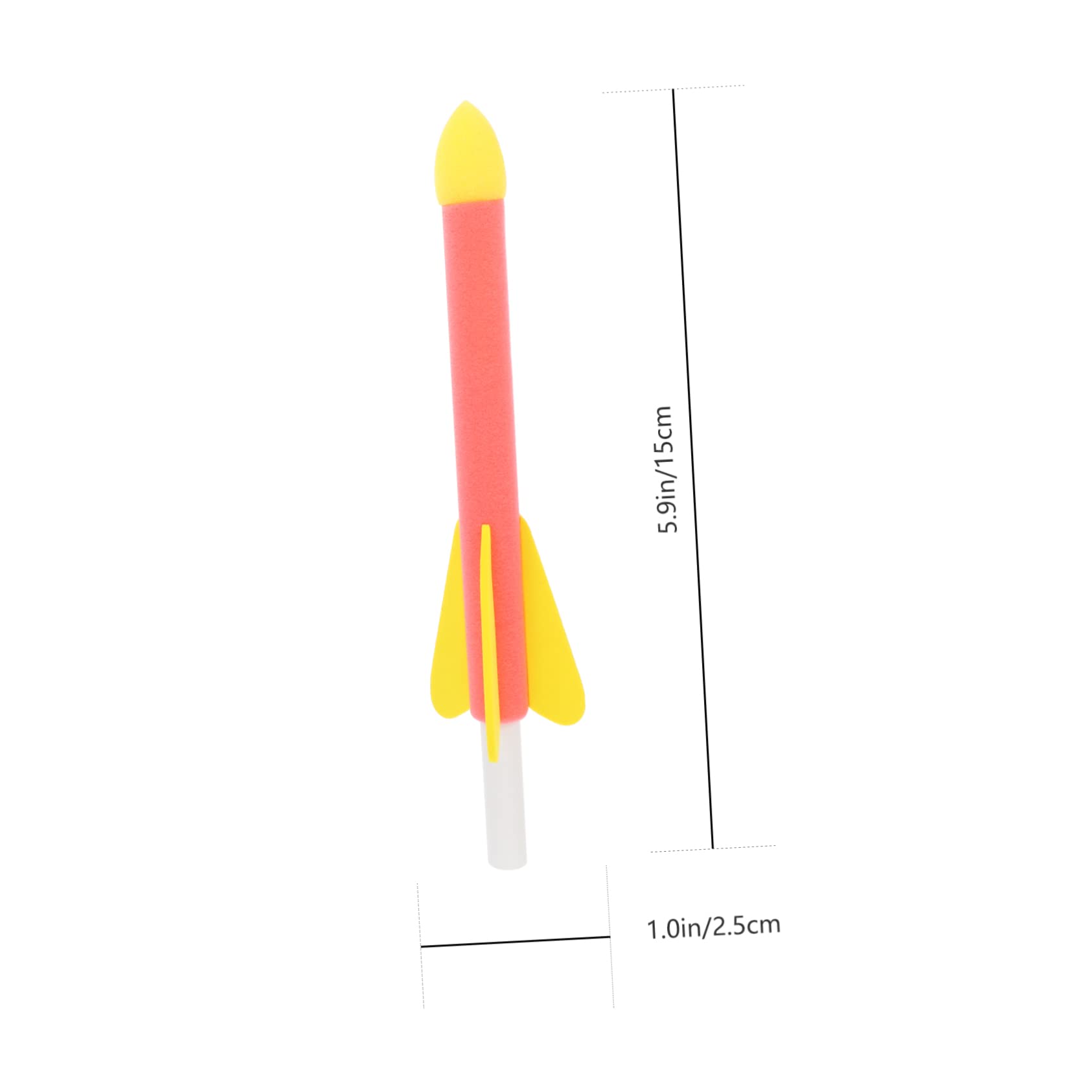 Vaguelly 1 Set DIY Foam Finger Rockets Supplies and Craft Kit for Fun Assembling Activity Random Colors Included Random Color