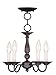 Livex Lighting 5011-07 Williamsburg 5-Light Convertible Hanging Lantern/Ceiling Mount, Bronze