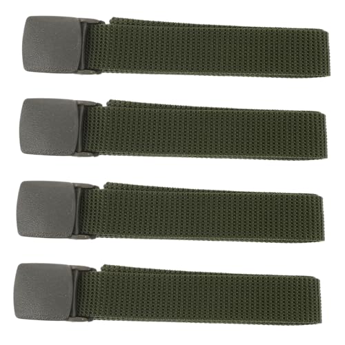 4pcs Adjustable Nylon Canvas Belt for Men Heavy Duty Utility Belt Combat for Adventure Outdoor