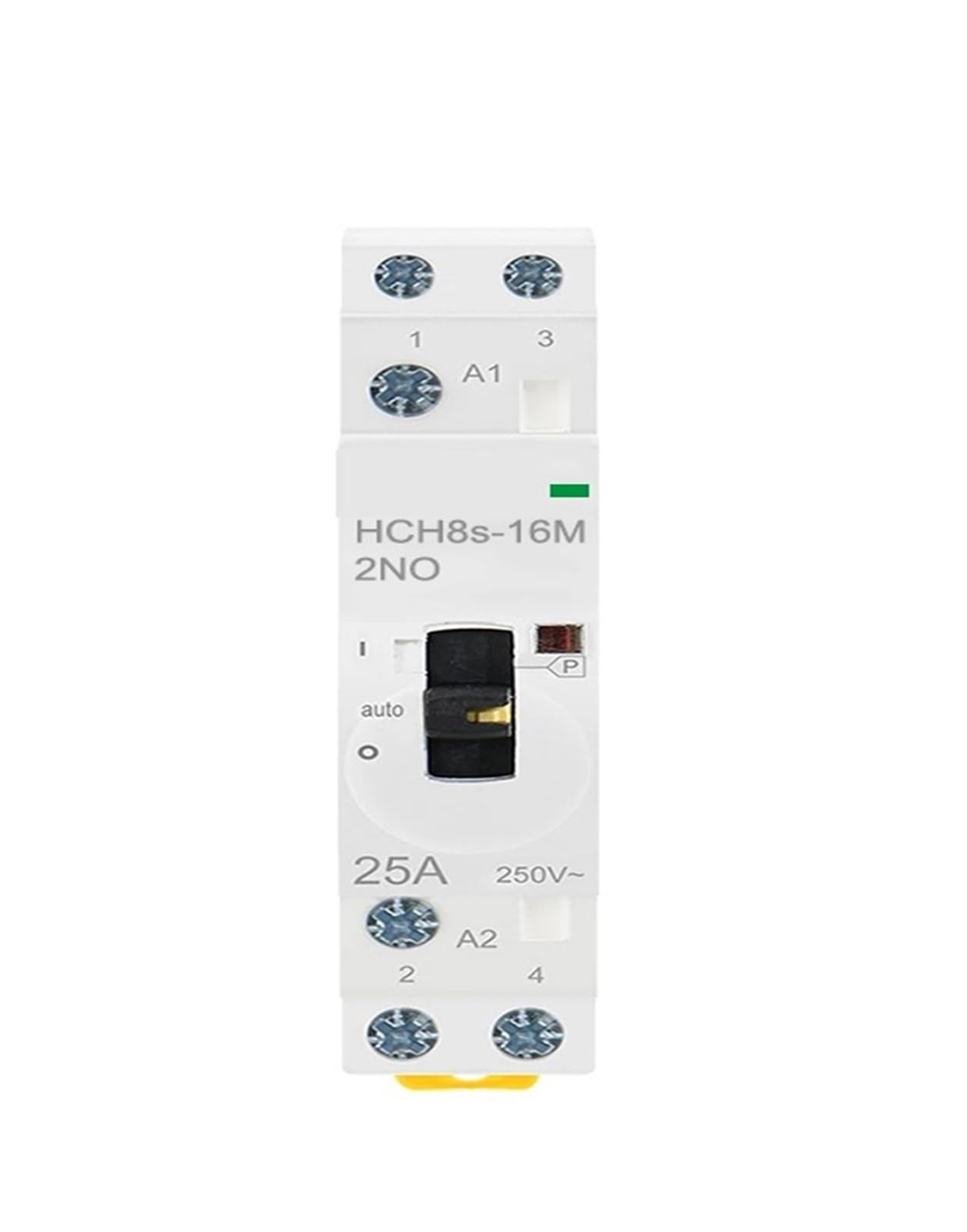 HCH8s-25M 2P 16A 20A 220V szyna DIN domowy AC modułowy stycznik z przełącznikiem ręcznym 2NO 1NO1NC lub 2NC (16M 2NO AC230V)