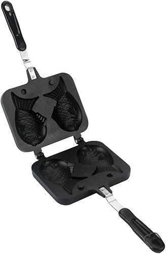 VALINK Molde para pasteles en forma de pez, molde para hacer pasteles en forma de pez, molde de sartén para gofres con herramienta de cocina casera