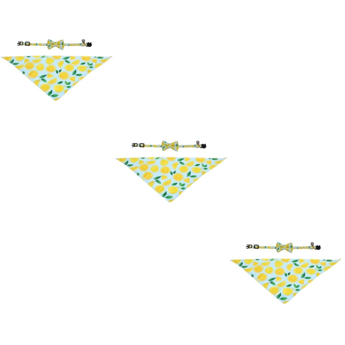 ABOOFAN 6stücke Katzenhalsband Mit Bowtie Und Glöckchen Fruchtiger Druck Verstellbares Dreieckstuch Für Haustiere Für Kleine Hunde Und Katzen Atmungsaktiv Und Bequem