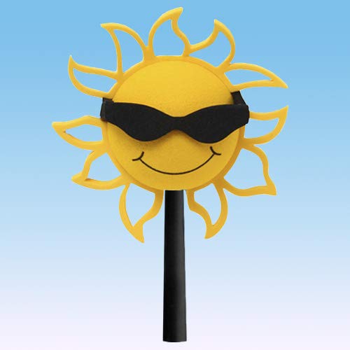 Coolballs Cool California Sunshine Car, Truck, SUV Antenna Ball (Fits Fat Stubby Antenna) (Black Shades)