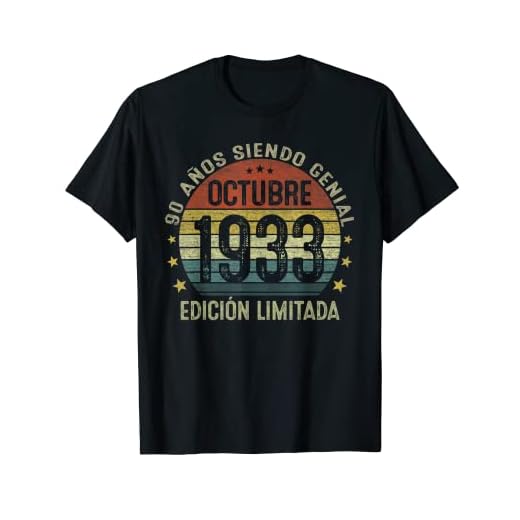 Regalo 90 Años Cumpleaños Hombre Hecho En Octubre 1933 Camiseta