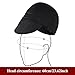 Wanmu Reversible Welding Cap for Men, Washable Water Fireproof Fire Retardant Cotton Cloth Welding-Hat, Protective Welders Cap for Safety and Head Protection While Welding to Men Women(Black)