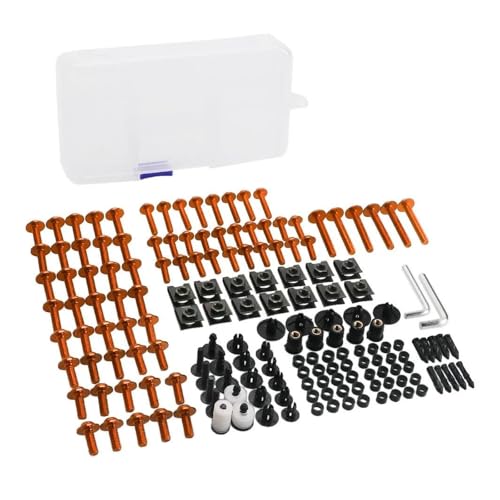 Kit de boulons carénage moto Benelli TRK 502 TNT 300 clips vis écrous orange