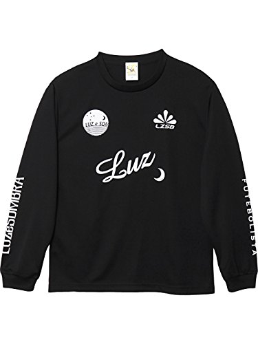 LUZeSOMBRA(ルースイソンブラ) DOUBLESTDL/S プラシャツ F1811025 Lサイズ ブラック/ホワイト