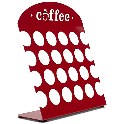 Nat & Jules Coffee Red 12.5 X 11.75 Iron Metal K Cup Pod Holder Kitchen Rack #TOP30