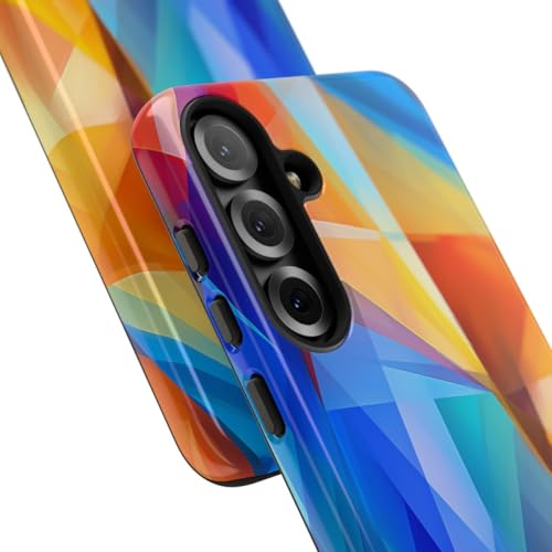 Coque Samsung Galaxy S25 Plus rigide bleu abstrait - Protection antichoc durable - 2