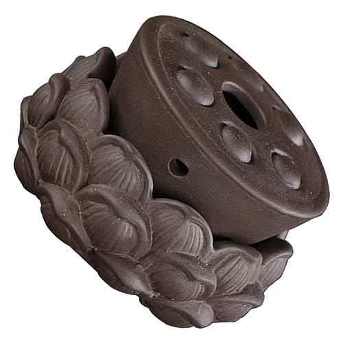 Herramienta de Moxibustión para Cuidado Corporal, Portátil, Hecha de Arcilla Morada, Dispositivo para Quemar Moxa en el Ombligo, Duradera, para Uso Doméstico y al Aire Libre, para Terapia de Compresión Térmica miniatura 1