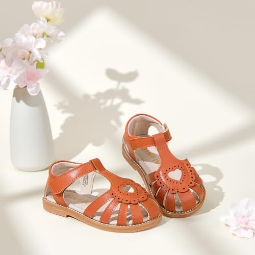 Image of GINFIVE Toddler Girls Sandals Girls Toddler Sandals Little Girls Kids Shoes