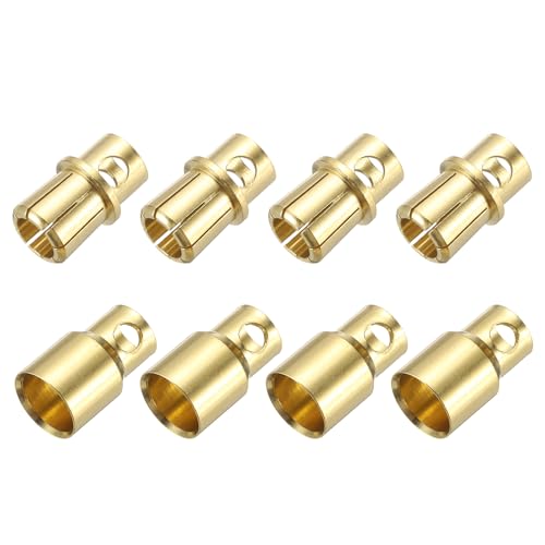 Conectores Banana 4 pares 8mm macho y hembra miniatura 1