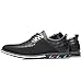 COSIDRAM Men Casual Shoes Fashion Business Luxury Dress Shoes Office Loafers Flats Sneakers for Male Black 8.5