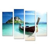 Format avec espacement : 130 x 80 cm - 4 pièces