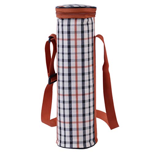 Bolsa térmica para botellas de vino amarillo de 1,5 L para viajes y picnic
