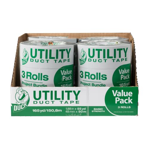 Image of Duck Tape Brand Utility Duct Tape, Silver, 1.88 in. x 55 yd., 12 Rolls (241638)