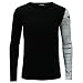 FasCosplay Men's Long Winter Soldier Steel Arm Long Sleeve Cosplay T-shirt