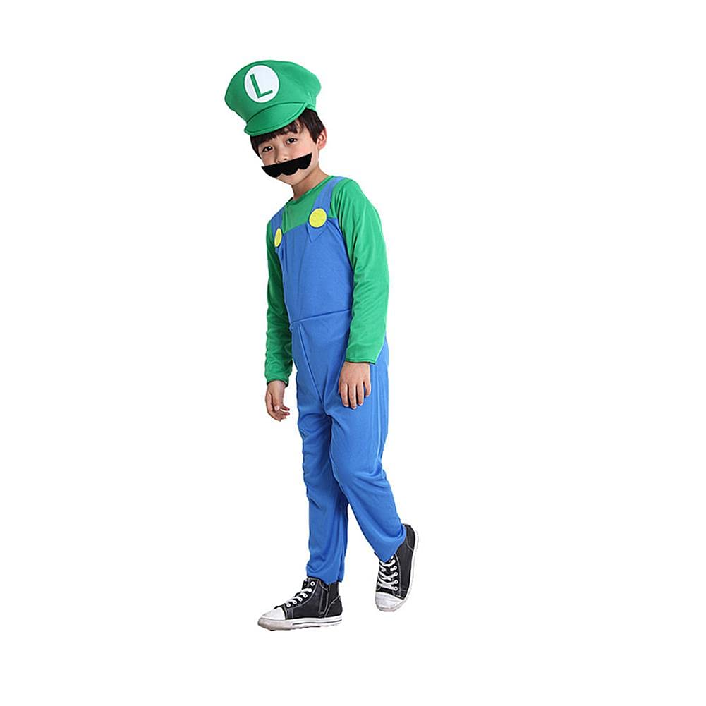 Buy PUYEI Children's Boys Costume Super Mario Worker Super Mario