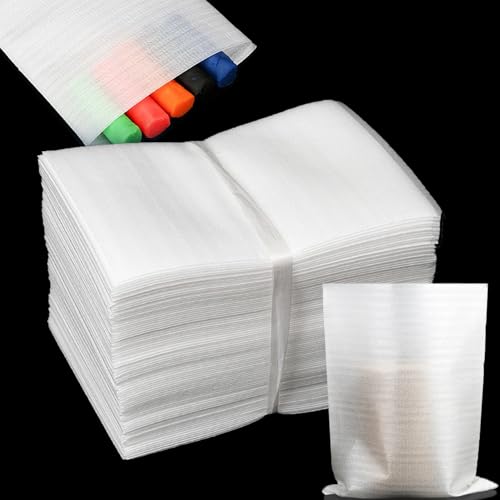 100 Pieces 8x10 inch Cushion Foam Pouches for Packing Dishes Foam Packing Pouches Pack Sleeves for Dishes, Mug, Cup, Glasses, Packed Supplies for Moving, Wrapping, Transportation and Storage