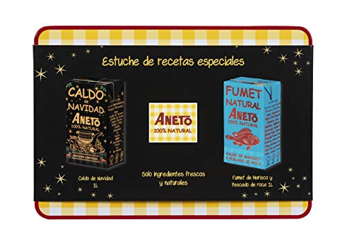 Aneto 100% Natural - Estuche de recetas especiales - Fumet 1L y...