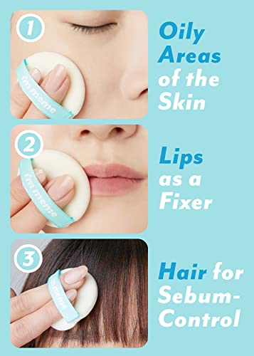 I'm Meme Compact - Oil Cut Pact | With Green Powder, Mineral, Setting Powder, Translucent, Sebum Control For Oily And Combination Skin Type, Mattifying Effect, Sebum Free, Hd Face Makeup, Pressed Finishing Powder, One Size, Gift, 0.34 Oz #TOP6