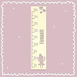 [page_title]-Messlatte Kind Größe Standard Ballerina Kinderzimmer-Messlatte/Tauf-Geschenk oder zur Geburt/Personalisiert mit Wunsch-Name für Mädchen oder Jungen Babyzimmer Design by HeLLo Mini