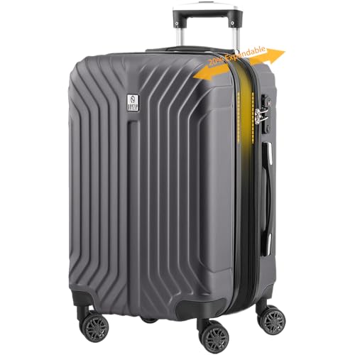 Amazon.com | AnyZip Expandable Luggage, 24 Inch Hard Shell Checked
