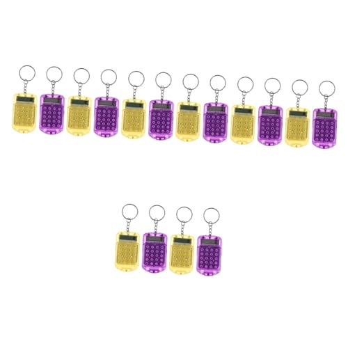 Mini calculatrice électronique avec porte-clés DOITOOL pour école - Lot de 16 pièces - 5