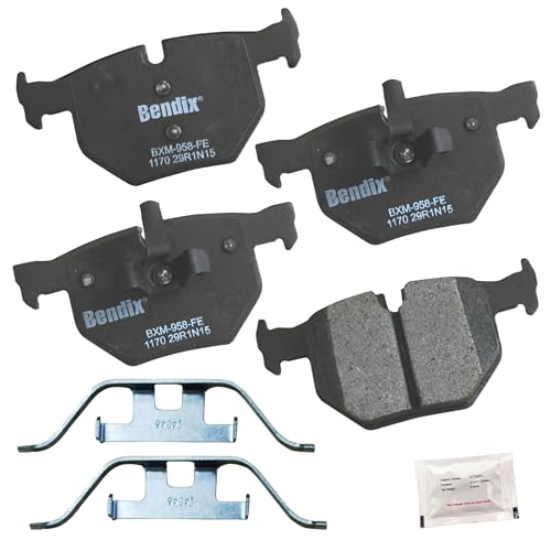 Image of Bendix Priority1 CFM1170 Semi-Metallic Rear Brake Pads fits BMW 330i 2007-2006,330xi 2006,335d 2011-2009,335i 2011-2007,335i 2013,335is 2013-2011,335i xDrive 2013-2009,335xi 2008-2007,X1 2013,X1 2015