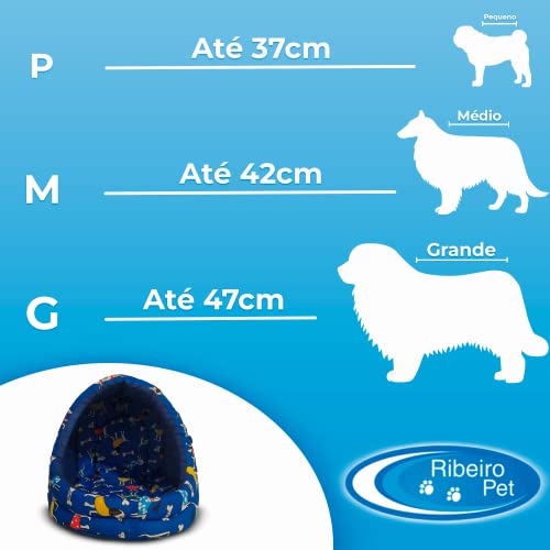 Cama Iglu pra Cachorro Cão e Gato Médio - Toca Pet Tunel Tam. M (Gorgurinho) (Preto Ossinho)