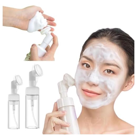 Frasco Espumador Pump Limpeza de Pele Facial Escova Silicone Skin Care Espumador para Sabonete Facial ou Agua Micelar (6)