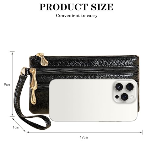 LZSXDWXY Womens Wallet,Leather Wallets,Large Capacity,Cash Cluth Purses,with Zipper Pocket - Image 5