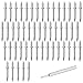 50PCS Double Headed Skirting Nails Invisible Seamless Double Headed Nails Carbon Steel Baseboard Tacks with Specific Sleeve Tool