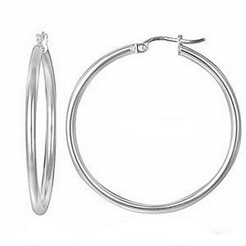 Orecchini a cerchio creoli, modello liscio