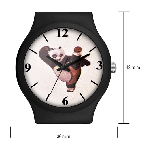 Image of Acnos Character Kid's Happy Colorful Water-Resistant Durable Watch for Boys Kids Boy with Fun Designs Adjustable Strap Positive Messages Watch for Kids