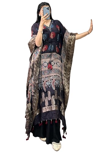Combinaison caftan femme en viscose fluide style bohème chic miroir 13519