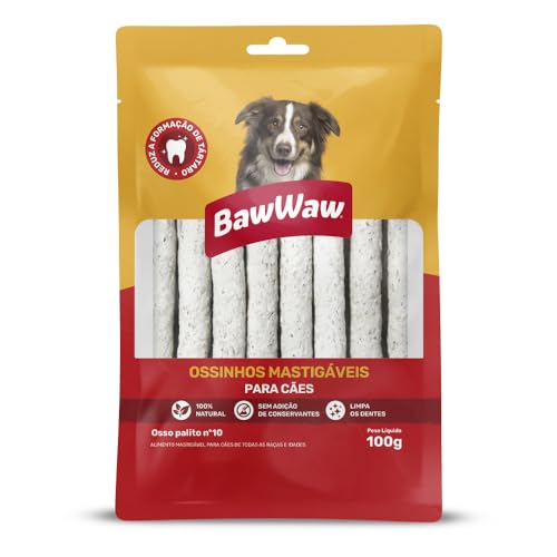 Osso Palito Baw Waw para Cães Nº10 100g