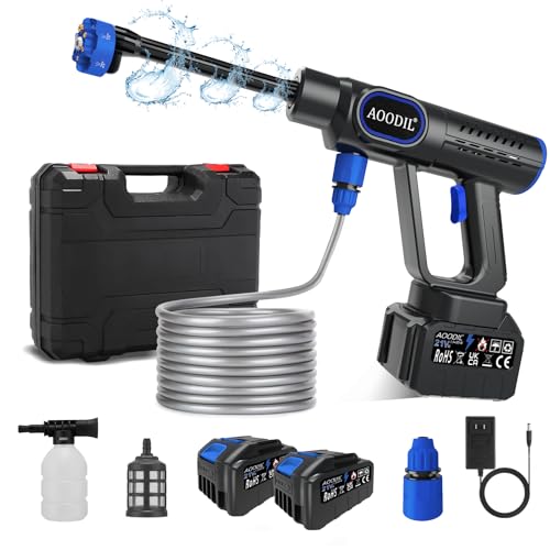 AOODIL Idropulitrice a Batteria, 1200 PSI Idropulitrice...