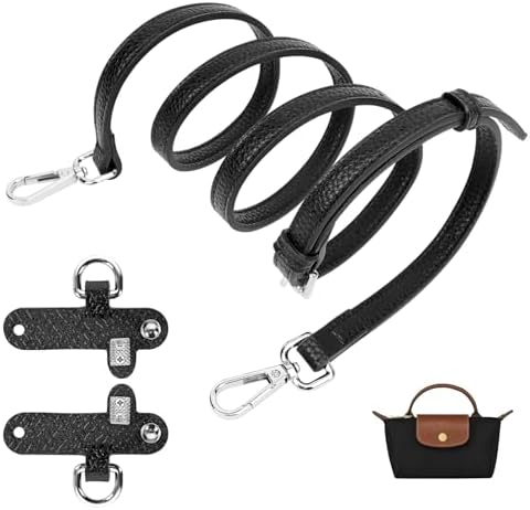 GADITIEK Strap Compatible for longchamp mini bag strap - Punch-Free Adjustable Buckle Design Suit For longchamp mini bag strap - Leather Brown