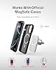 Belkin MagSafe Car Vent Mount Pro, Magnetic Phone Holder for iPhone 16/15/14/13/12, Secure Grip, Portrait & Landscape View, Cable Management, Air Vent Clip, Magsafe Compatible, Silver, Includes Cloth