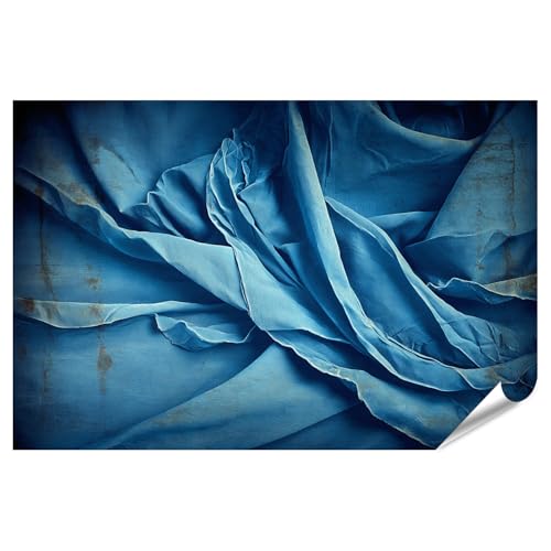 Impression d'art plis indigo islandburner : l'inspiration textile qui réenchante le salon