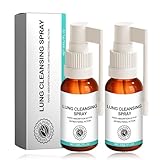 Herbal Lung Spray - Lungenreinigung Spray 2PCS - Pflanzliches Lungenreinigungsspray für den Alltag - Lung Cleansing Spray für Atemkomfort - Einfache Anwendung