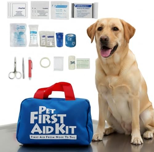 Kit de primeiros socorros para animais de estimação, cães e gatos...