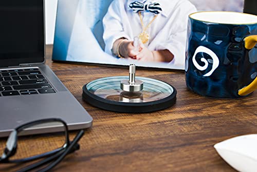 Image of DjuiinoStar Premium SS Spinning Top: 5-11 Minutes, Lengthened Stem, Easy to Twirl, CNC Machined, Great Time Killer, EDC Fidget Toy DST-806