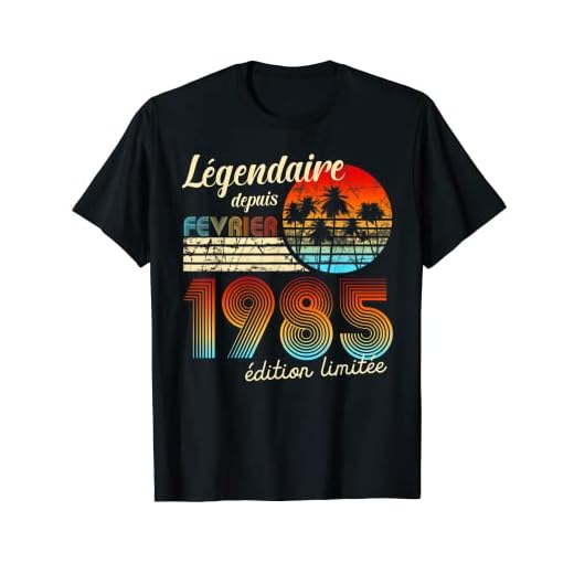 Cumpleaños Nacidos En Legendario Desde Regalo Febrero 1985 Camiseta