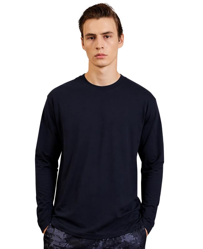 Image of Sleepynuts Regular fit Cotton Full Sleeve Plain T-Shirt for Men (Pack of 1,2,3 Size Small to 3XL)
