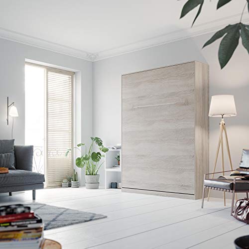 SMARTBett Standaard 140x200cm Vertikaal Sonoma Eik Comfort | Opklapbed, Muur Bed, Klapbed, Kastbed, Opklapbaar Bed - Image 6