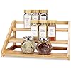 Amazon.com: MNADSFKJ 3-Tier Bamboo Spice Rack, Ideal for Kitchen ...